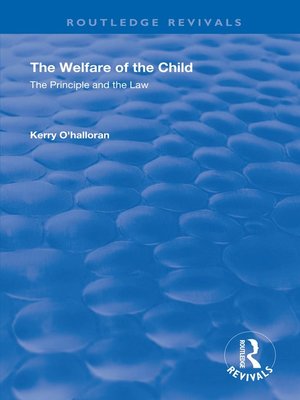 cover image of The Welfare of the Child